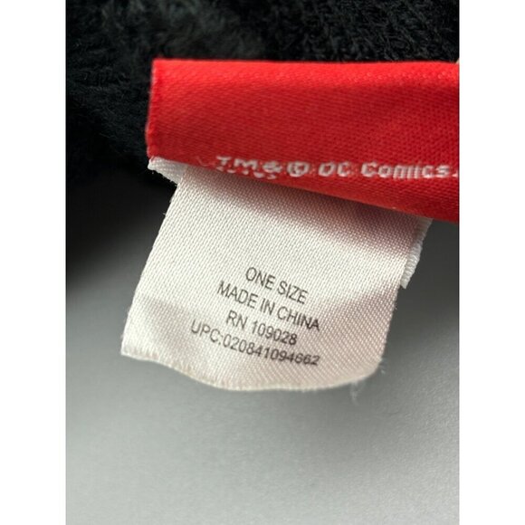 Superman Flip Down Beanie See Through Mesh Face Cover Mask Clark Kent Winter Fun - Picture 9 of 9